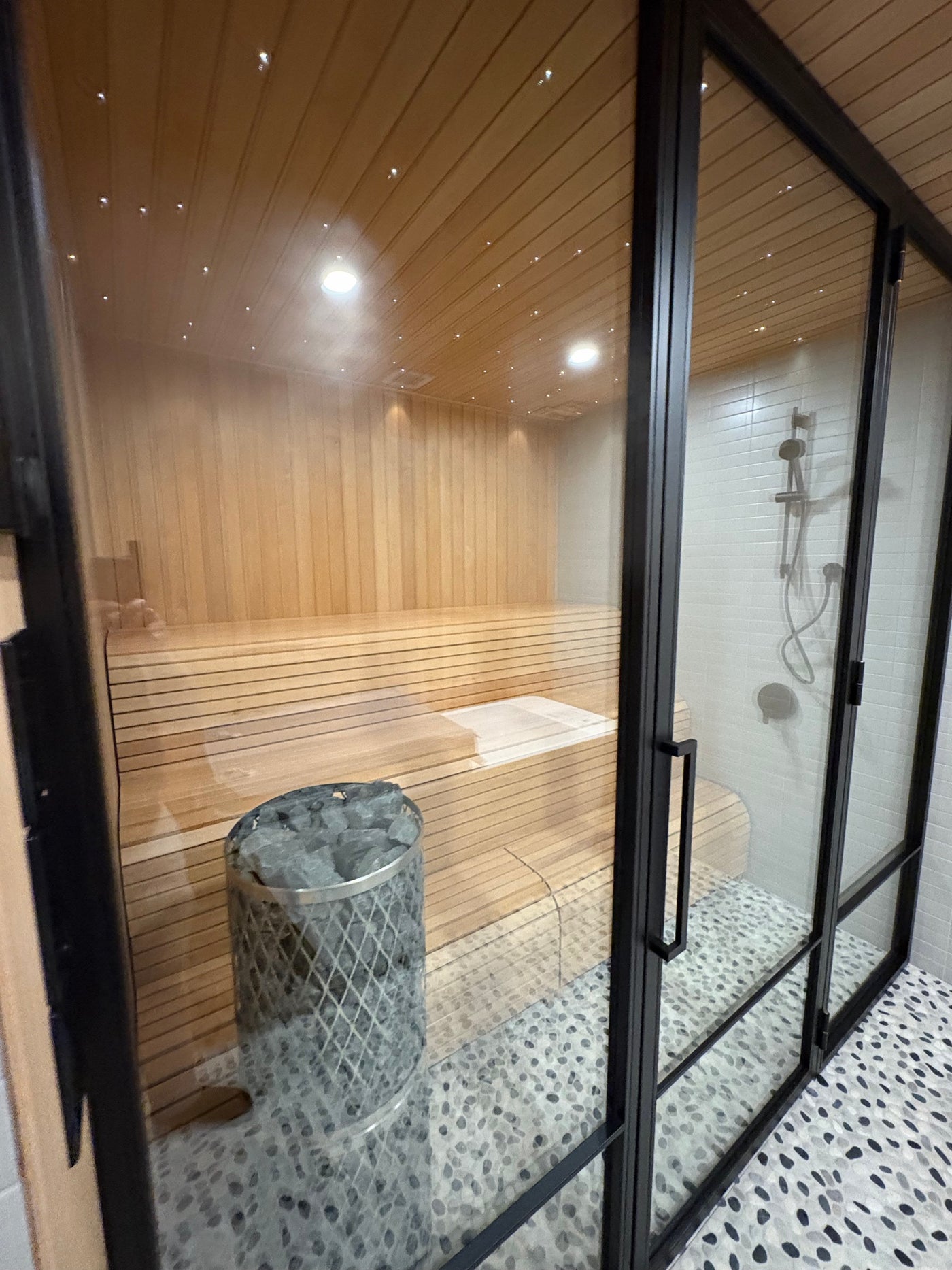 Commercial spa suite installation