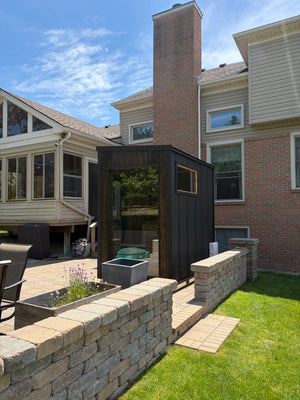 Custom backyard sauna