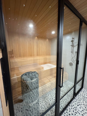 Commercial spa suite installation