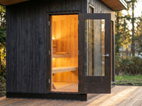 Gather ADA sauna interior detail