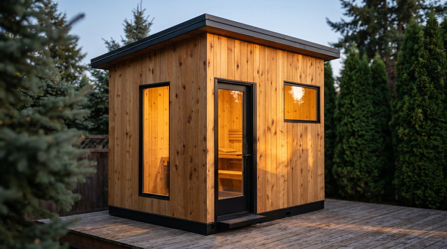 Irish Settler ADA sauna exterior