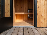 Irish Settler ADA sauna interior detail