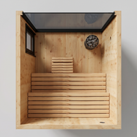 LIV sauna interior top-down layout view