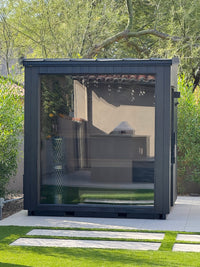 Northman sauna on rooftop patio
